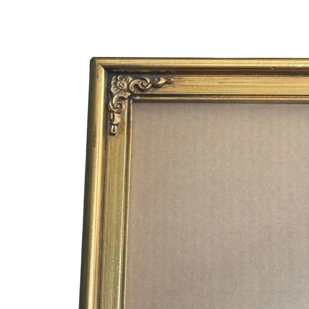 Silvestri‎ Gold Ornate Filigree Corner Picture Frame Handcrafted Velvet Back